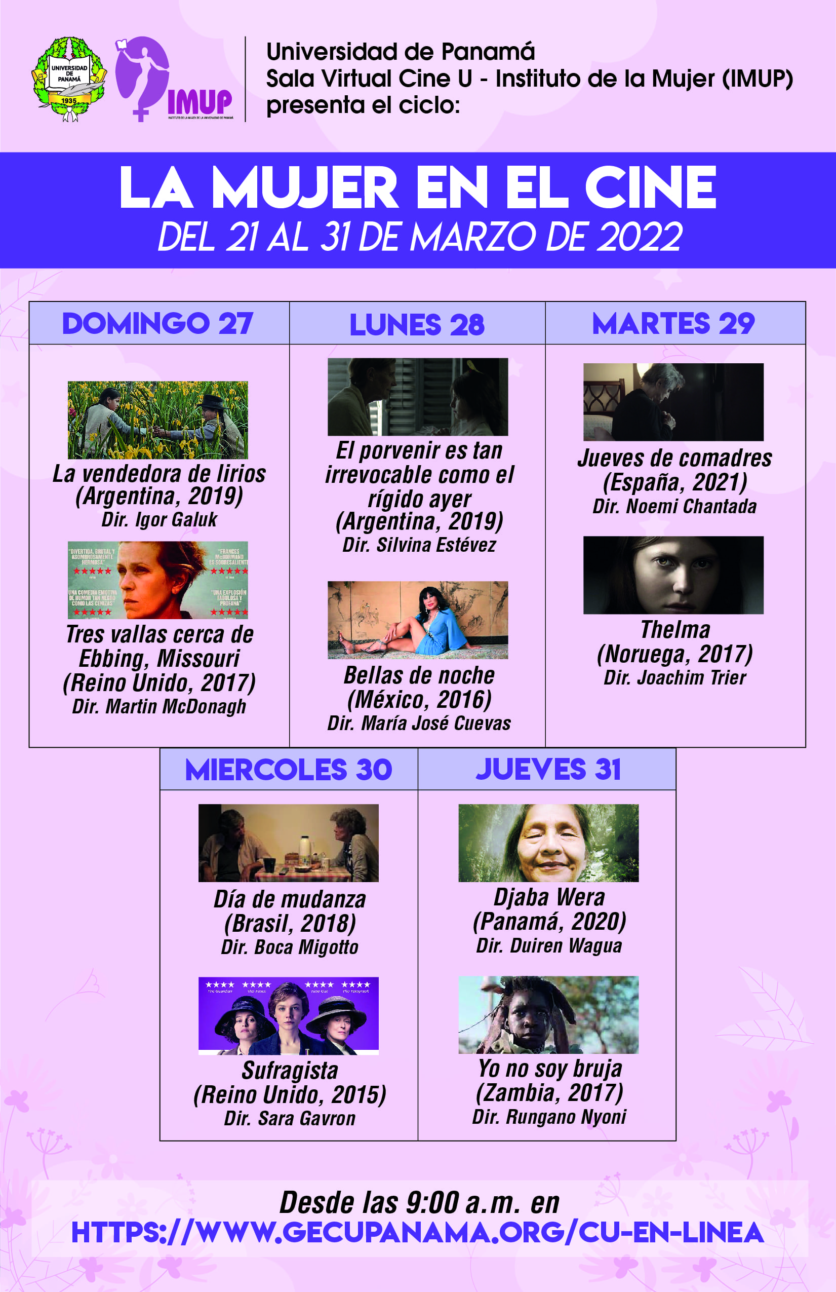 Cine Universitario, Mujeres